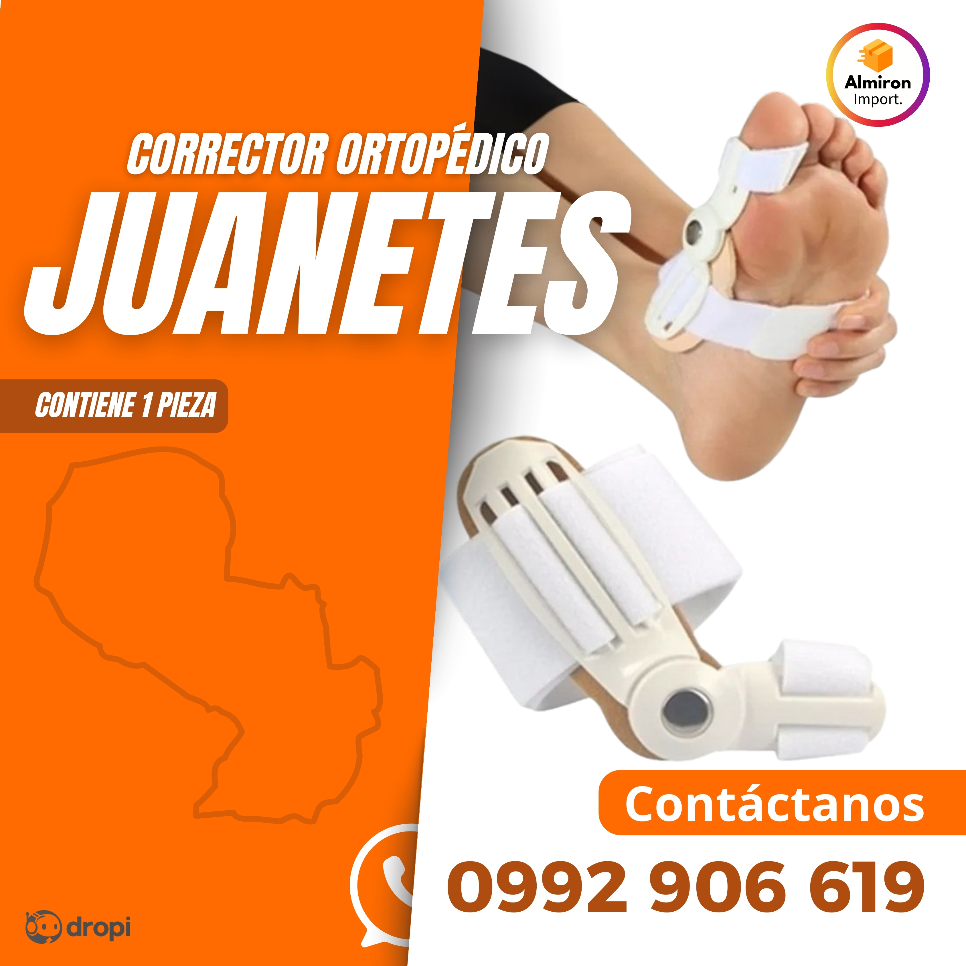 Corrector Ortopédico de Juanetes Ajustab
